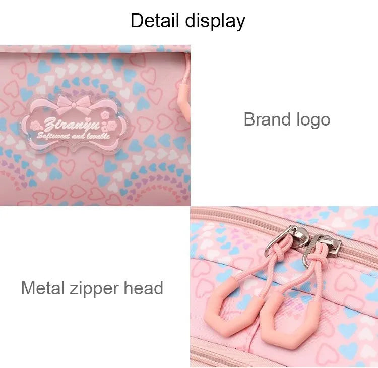 LK-006-UU】Rolling School Bags for Girls Backpack Children Waterproof School Backpacks with Wheels Middle School Trolley Luggage Back Pack