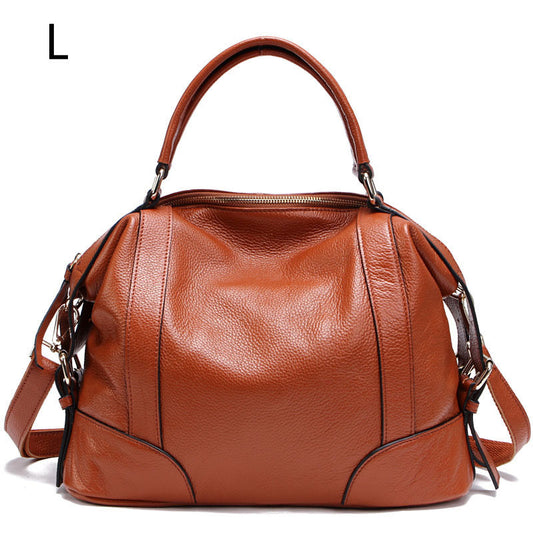 LW-C001-UUJ】European And American Leather Top Layer Cowhide Bag For Ladies