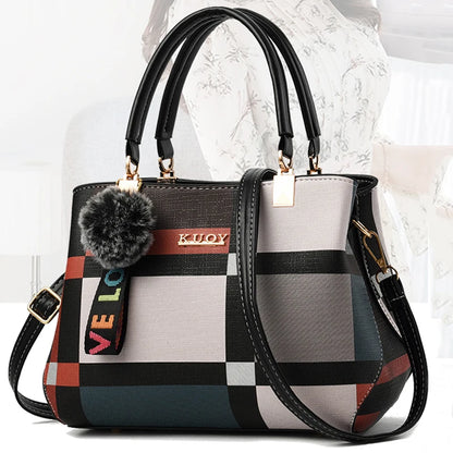 LW-001-UU】Yogodlns New Luxury Handbag Women Stitching Wild Messenger Bags Designer Brand Plaid Shoulder Bag Female Ladies Totes