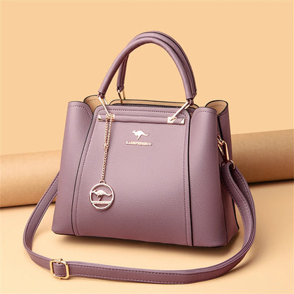 LW-002-UU】Soft Leather Luxury Handbags Women Bags Designer 3 Layers Shoulder Crossbody Sac Ladies Large Capacity Shopping Messenger Tote