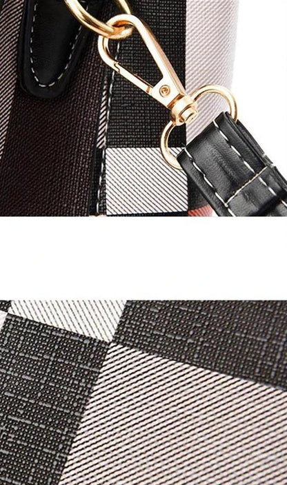 LW-001-UU】Yogodlns New Luxury Handbag Women Stitching Wild Messenger Bags Designer Brand Plaid Shoulder Bag Female Ladies Totes