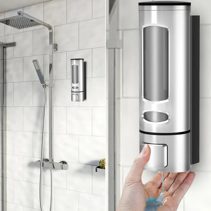 BB-003-UU】Single/Double 400ml Soap Dispenser Wall-mount Shower Bath Shampoo Dispenser Liquid Soap Container Bathroom Washroom Accessories