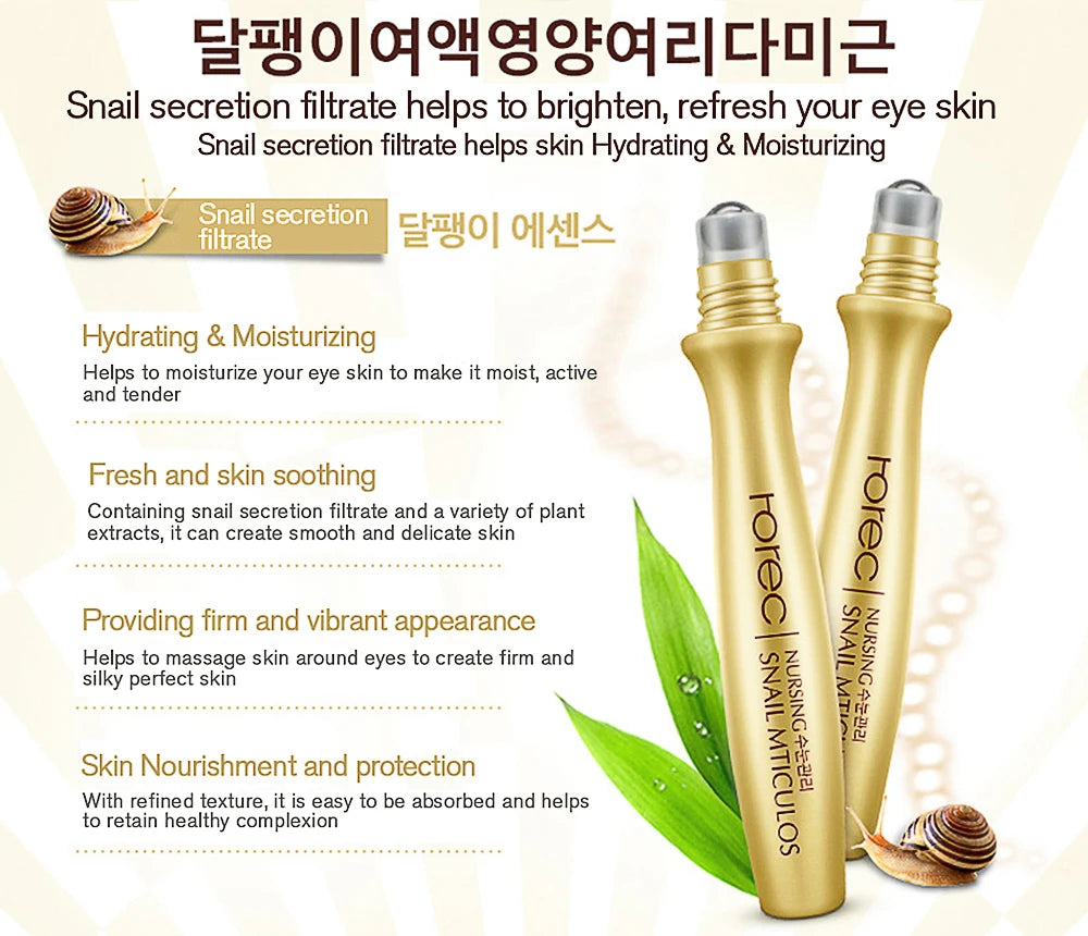 BM-013-UU】Snail Collagen Skin Care Set Golden Face Serum Nourishing Brighten Skin Anti Dryness Moisturizing Cream Soothes Skin Eye Essence