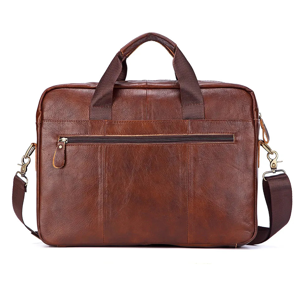 LM-013-UU】Men Genuine Leather Handbags Casual Leather Laptop Bags Male Business Travel Messenger Bags Men's Crossbody Shoulder Bag