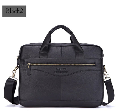 LM-013-UU】Men Genuine Leather Handbags Casual Leather Laptop Bags Male Business Travel Messenger Bags Men's Crossbody Shoulder Bag