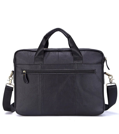 LM-013-UU】Men Genuine Leather Handbags Casual Leather Laptop Bags Male Business Travel Messenger Bags Men's Crossbody Shoulder Bag