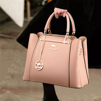 LW-002-UU】Soft Leather Luxury Handbags Women Bags Designer 3 Layers Shoulder Crossbody Sac Ladies Large Capacity Shopping Messenger Tote