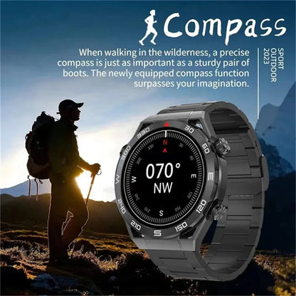 WM-A027-UUJ】GPS Smart Watch Men 1.5 Inch 454*454 HD resolution Voice Calling NFC Watches Compass IP68 Waterproof ECG Smartwatch For Android