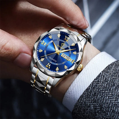 MW-006-UU】Fashion Business Watch Men Warterproof Sports Mens Watch Top Brand Luxury Clock Male Quartz Wristwatch