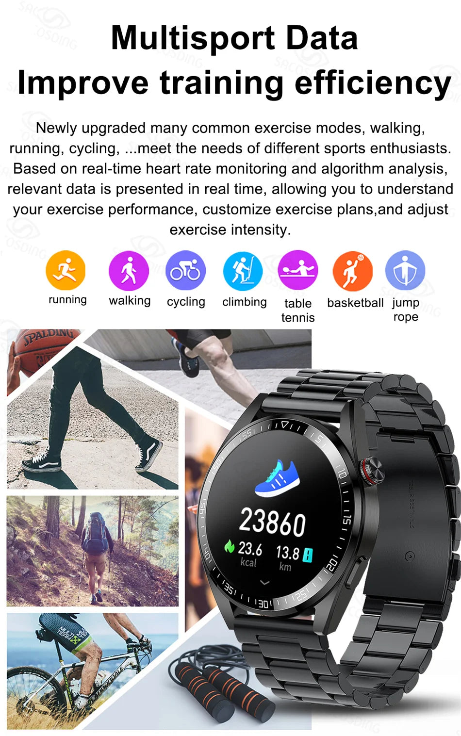 WM-017-UU】 Bluetooth Call Smart Watch 454*454 AMOLED 1.39 Inch Screen Watch Always Display The Time 4GB Local Music Smartwatch Men