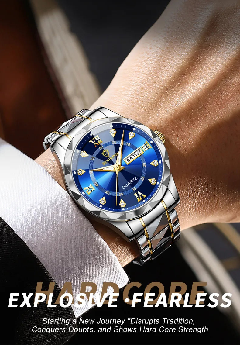 MW-006-UU】Fashion Business Watch Men Warterproof Sports Mens Watch Top Brand Luxury Clock Male Quartz Wristwatch