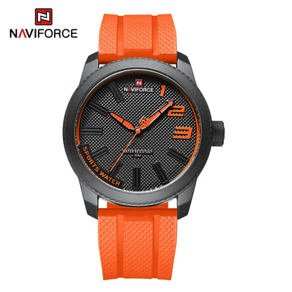 MW-002-UU】NAVIFORCE Top Luxury Brand Quartz Watch Men Silicone Strap Military Waterproof