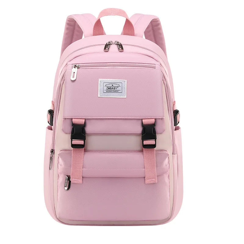 LK-007-UU】Fengdong high school bags for girls student many pockets waterproof school backpack teenage girl high quality campus backpack