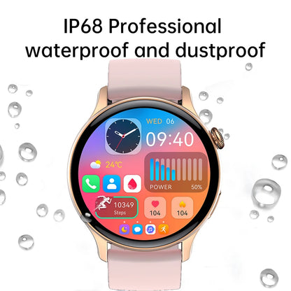 WW-010-UU】Smartwatch 1.43 inch Full Screen Bluetooth Calling Heart Rate Sleep Monitor Sport Models Smart Watch For Men Women+Box