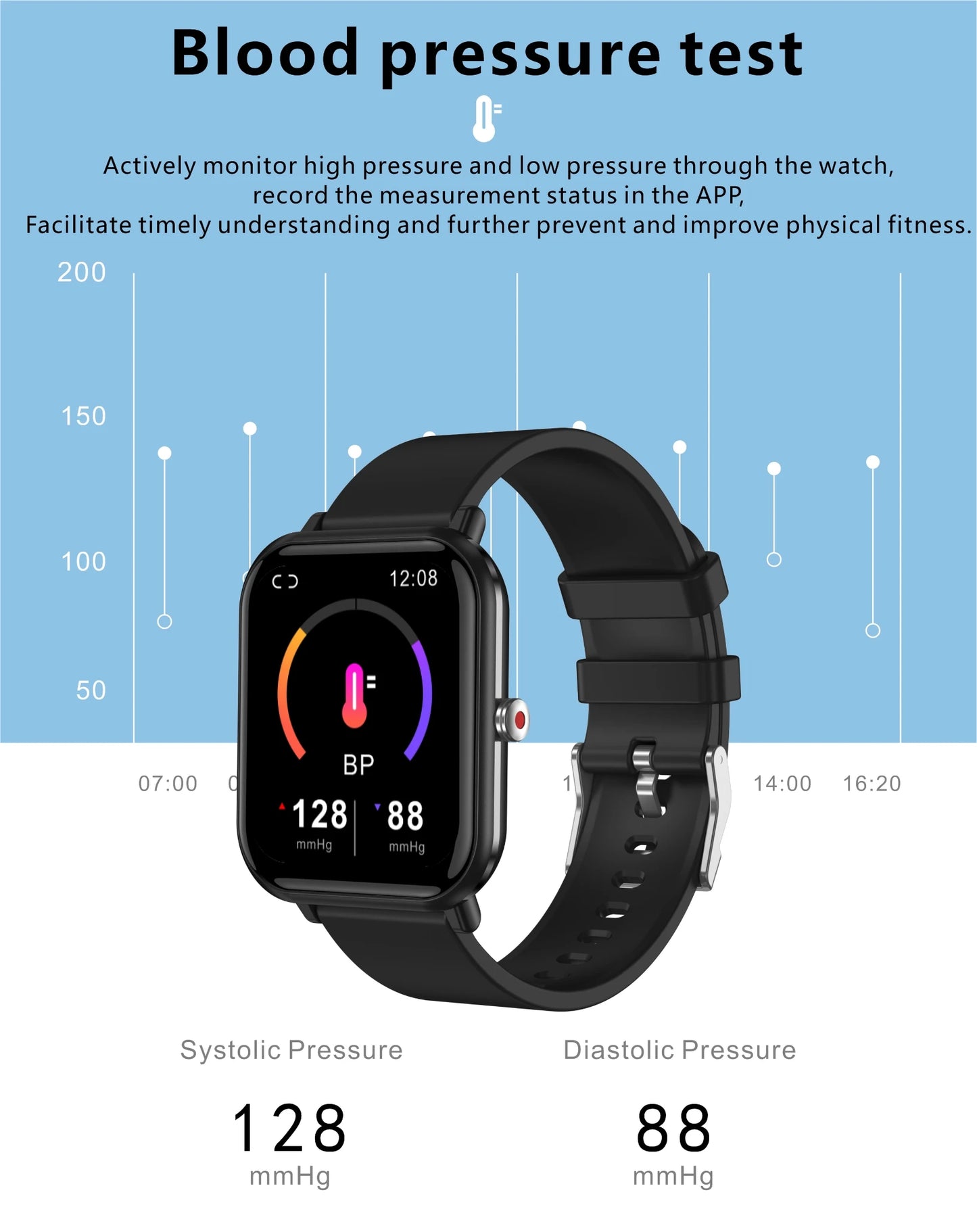 WW-014-UUJ】Smart Watch Men Blood Oxygen Monitoring Sports Fitness Watch Man Woman Body Temperature Monitor Smart Watch For Xiaomi