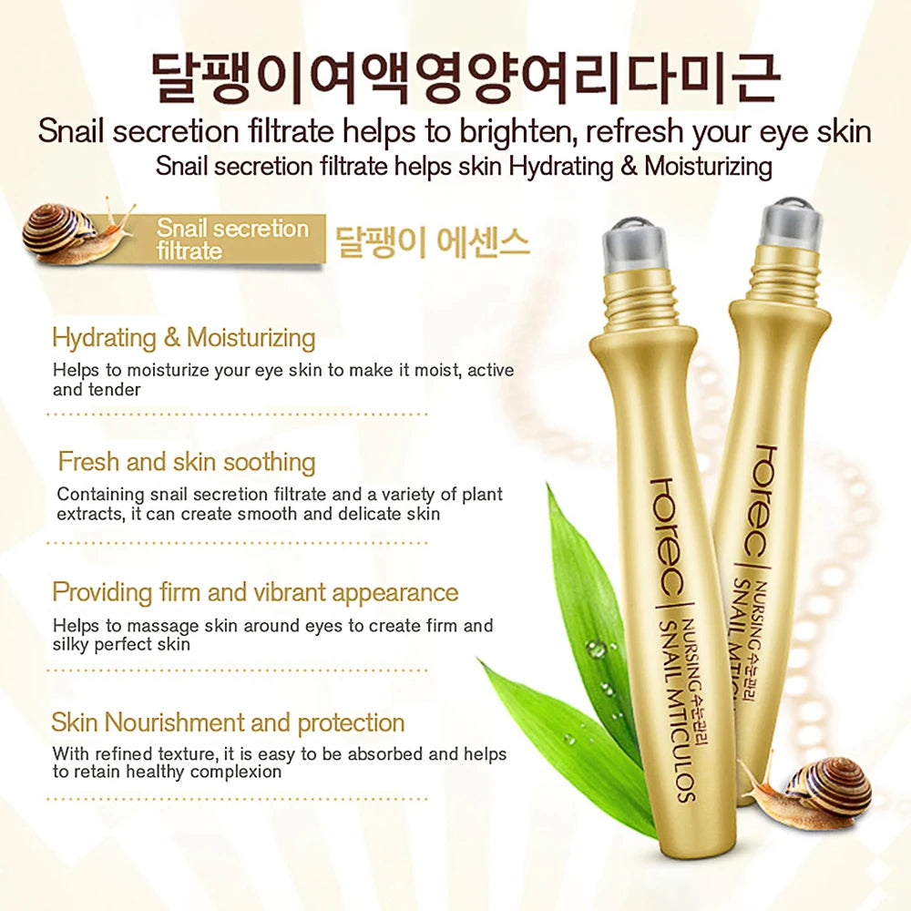 BM-013-UU】Snail Collagen Skin Care Set Golden Face Serum Nourishing Brighten Skin Anti Dryness Moisturizing Cream Soothes Skin Eye Essence