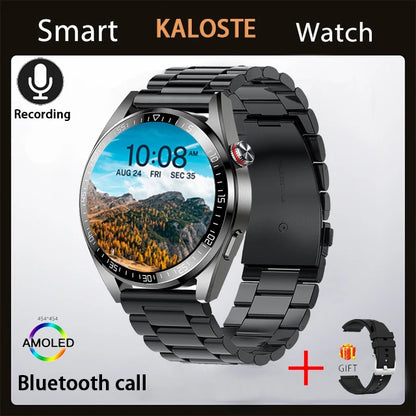 WM-A025-UUJ】8G RAM 454*454 HD Screen Men Smart Watch Always Display Bluetooth Call Local Music Smartwatch For Android ios