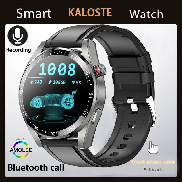 WM-A025-UUJ】8G RAM 454*454 HD Screen Men Smart Watch Always Display Bluetooth Call Local Music Smartwatch For Android ios