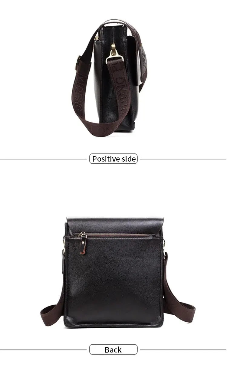 LM-004-UU-1】PU Leather Letter Pattern Shoulder Bag Large Capacity Wear-resistant And Scratchproof Shoulder Crossbody Bag For Men