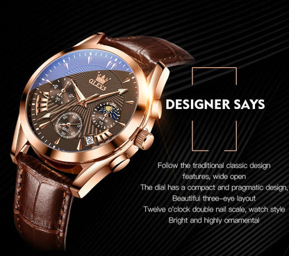 MW-008-UU】OLEVS Luxury Brand Men's Watches High Quality Quartz Watch for Men Fashion Casual Man Wristwatch