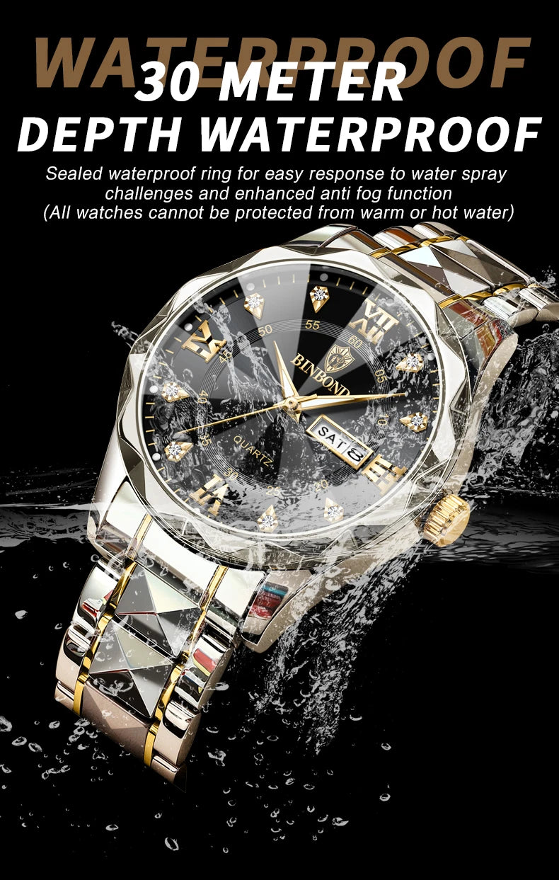 MW-006-UU】Fashion Business Watch Men Warterproof Sports Mens Watch Top Brand Luxury Clock Male Quartz Wristwatch