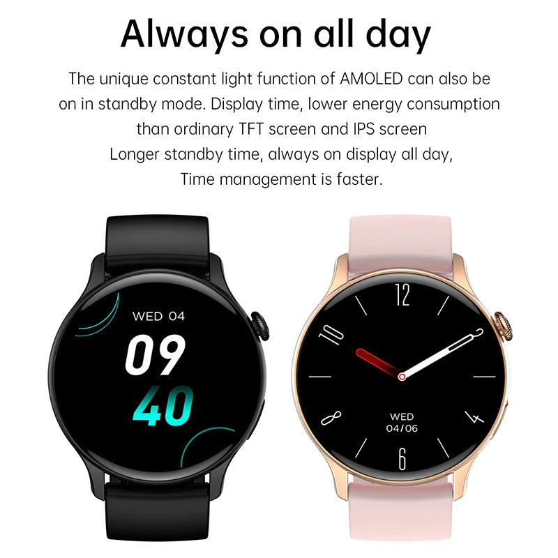 WM-A028-UUJ】NFC Smart Watch Waterproof Sport Fitness Tracker Multifunction Bluetooth Call Smartwatch Men Woman For Huawei Xiaomi