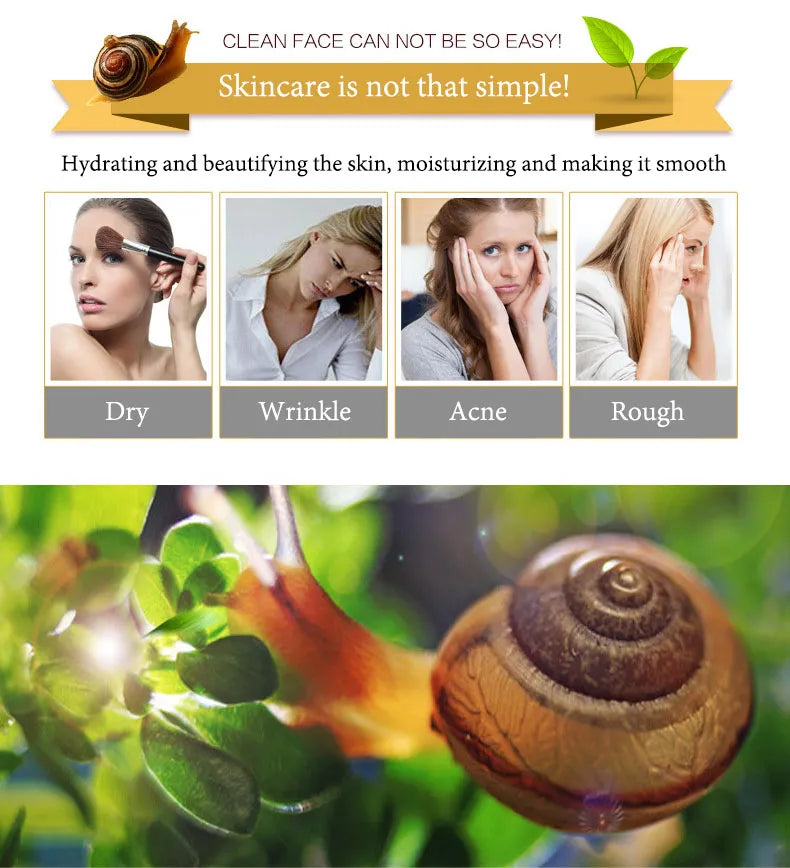 MC-021-UU】6pcs Snail Anti-aging Skin Care Sets Moisturizing Facial Set Skincare Products Face Cream Facial Cleanser Toner Face Care Kits