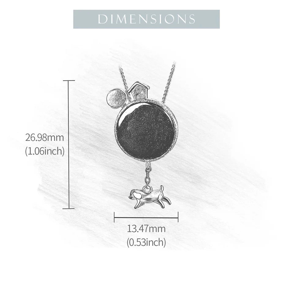 JN-009-UU】Lotus Fun リアル 925 スターリングシルバー 天然宝石 手作り ファインジュエリー 地球からの犬の脱出ペンダント ネックレスなし