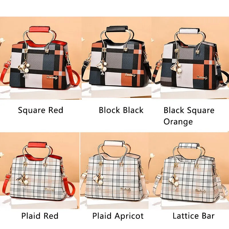 LW-010-UU】Fashion Handbag Crossbody Bags for Women Faux Leather Bag Adjustable Strap Top Handle Bag Large Capacity Shoulder Bags Totes