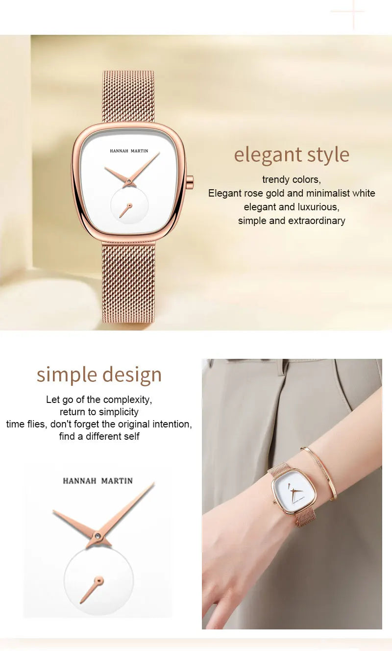 WW-007-UU】Women's Watch Luxury Japan Movement Original Design Waterproof Quartz WristWatch Bracelet Women