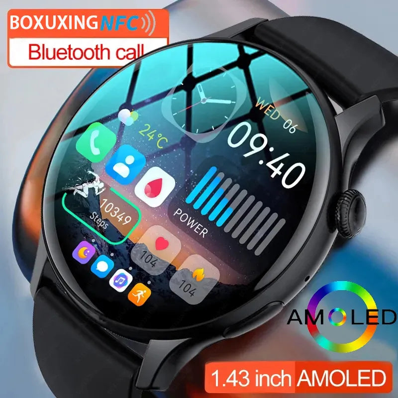 WM-A028-UUJ】NFC Smart Watch Waterproof Sport Fitness Tracker Multifunction Bluetooth Call Smartwatch Men Woman For Huawei Xiaomi