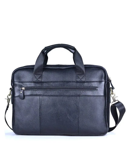 LM-013-UU】Men Genuine Leather Handbags Casual Leather Laptop Bags Male Business Travel Messenger Bags Men's Crossbody Shoulder Bag