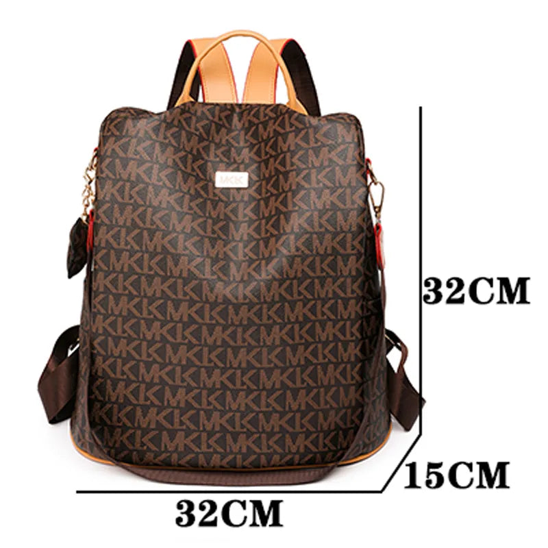 LW-018-UU】Large Capacity Anti Theft Backpacks Fashion Printed PVC Backpack Mommy Travel Bags Women's Small Brand Designer School Bags