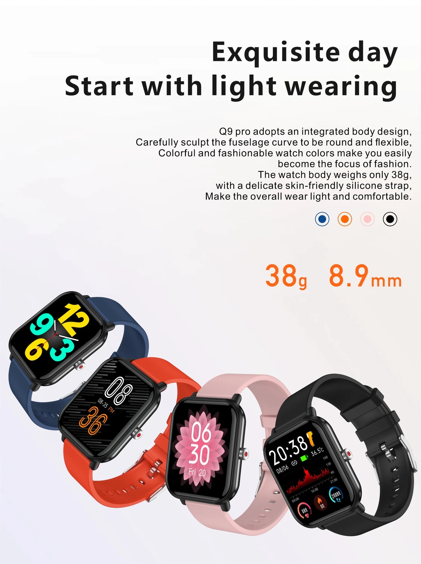 WW-014-UUJ】Smart Watch Men Blood Oxygen Monitoring Sports Fitness Watch Man Woman Body Temperature Monitor Smart Watch For Xiaomi