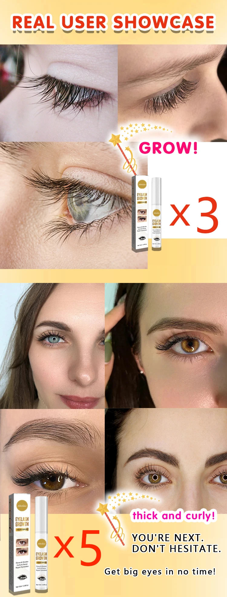 MC-012-UU】Fast Eyelash Growth Serum Lifting Eyelashes Eyebrows Enhancer Eyelash Lengthening Fuller Thicker Eyelash Growth Products