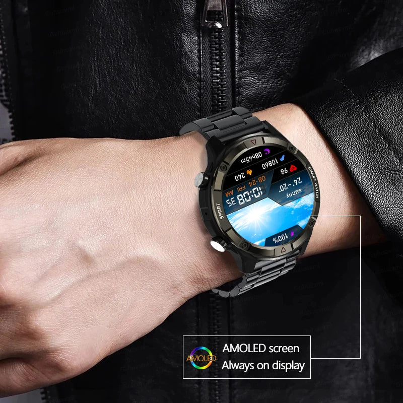 WM-017-UU】 Bluetooth Call Smart Watch 454*454 AMOLED 1.39 Inch Screen Watch Always Display The Time 4GB Local Music Smartwatch Men