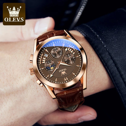 MW-008-UU】OLEVS Luxury Brand Men's Watches High Quality Quartz Watch for Men Fashion Casual Man Wristwatch