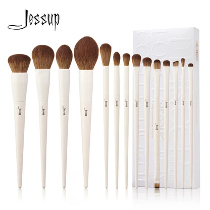 MC-002-UU】Jessup Makeup Brushes 14pc Makeup Brush set Synthetic Foundation Brush Powder Contour Eyeshadow Liner Blending Highlight T329