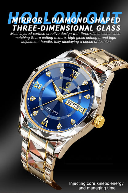 MW-006-UU】Fashion Business Watch Men Warterproof Sports Mens Watch Top Brand Luxury Clock Male Quartz Wristwatch