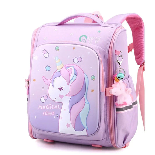 LK-009-UU】Girl School Bags Child Pink Unicorn  Printing Backpacks Kindergarten Student Cute Girls Children's Schoolbag Waterproof Kid