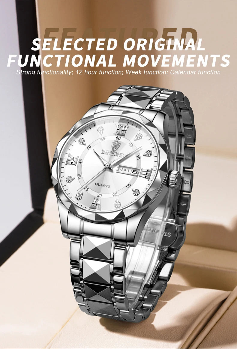 MW-006-UU】Fashion Business Watch Men Warterproof Sports Mens Watch Top Brand Luxury Clock Male Quartz Wristwatch