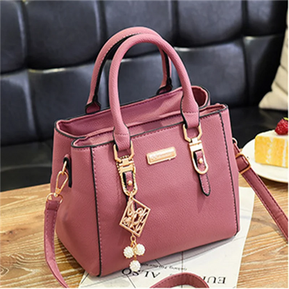 LW-006-UU】PU Leather Ladies HandBags Women Vintage Purse Plush Tassel Messenger Bags Tote Boston Shoulder Crossbody Bag