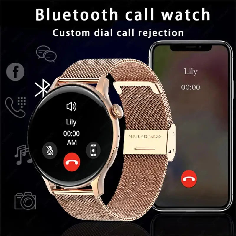 WW-010-UU】Smartwatch 1.43 inch Full Screen Bluetooth Calling Heart Rate Sleep Monitor Sport Models Smart Watch For Men Women+Box