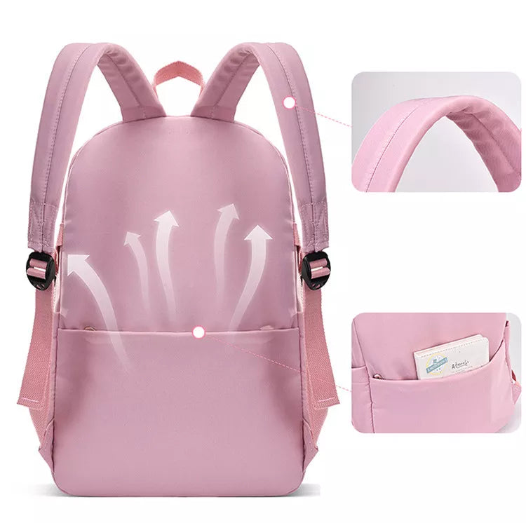 LK-007-UU】Fengdong high school bags for girls student many pockets waterproof school backpack teenage girl high quality campus backpack