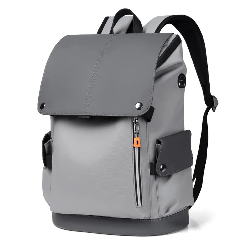 LM-012-UU】High Quality PU Leather Waterproof Men's Laptop Backpack Large Computer Backpack for Business Urban Man Backpack USB Charging