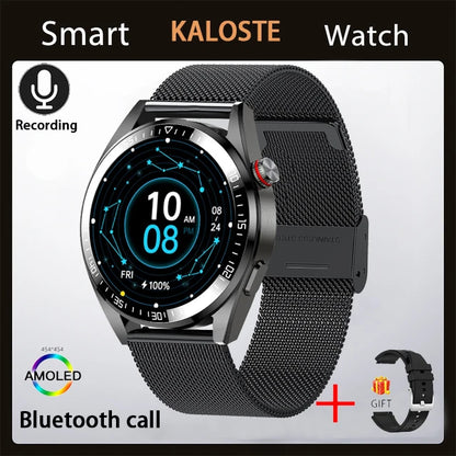 WM-A025-UUJ】8G RAM 454*454 HD Screen Men Smart Watch Always Display Bluetooth Call Local Music Smartwatch For Android ios