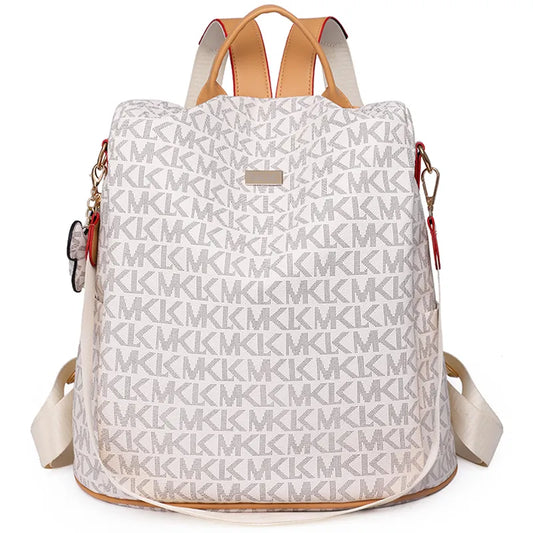 LW-018-UU】Large Capacity Anti Theft Backpacks Fashion Printed PVC Backpack Mommy Travel Bags Women's Small Brand Designer School Bags