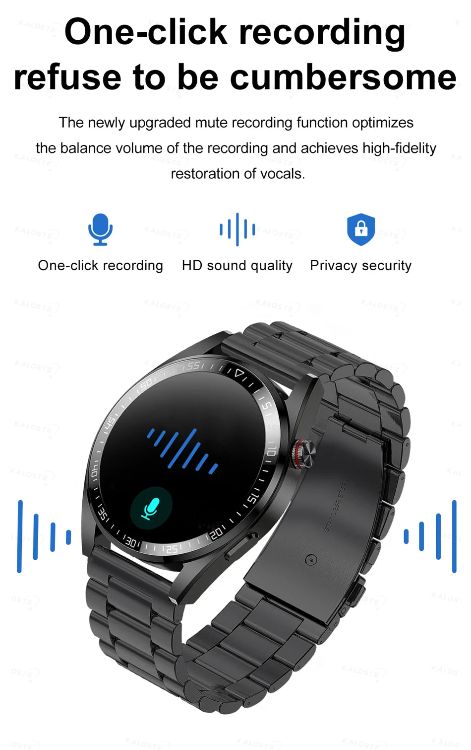 WM-017-UU】Bluetooth通話スマートウォッチ454*454 AMOLED 1.39インチスクリーンウォッチ常時時間表示4GBローカルミュージックスマートウォッチメンズ