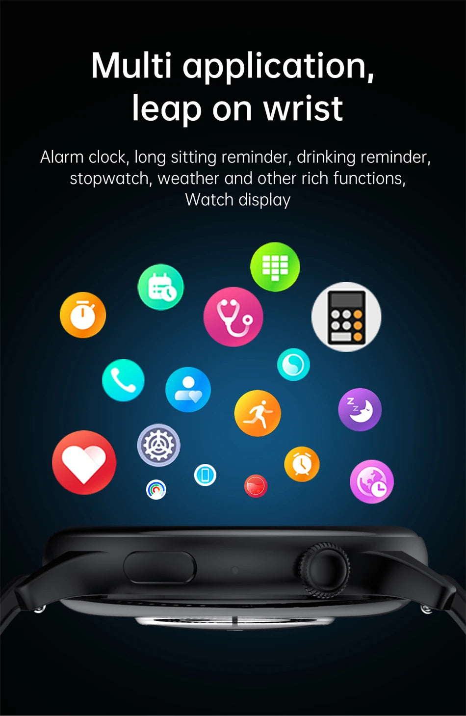 WM-A028-UUJ】NFC Smart Watch Waterproof Sport Fitness Tracker Multifunction Bluetooth Call Smartwatch Men Woman For Huawei Xiaomi