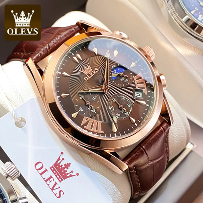 MW-008-UU】OLEVS Luxury Brand Men's Watches High Quality Quartz Watch for Men Fashion Casual Man Wristwatch